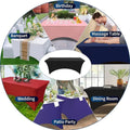 4FT Folding Rectangular Spandex Fitted Stretch Tablecloth