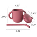 Silicone Toddler Training Cup With Straw