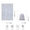 Beach Towel Cotton Large Towel Soft Blanket With Backpack