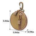 Portable Tactical Round Wallet with Carabiner