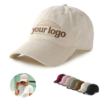 Custom Logo Cotton Baseball Cap With Adjustable Fit