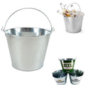 5-Quart Galvanized Pail Beer Ice Bucket With Handle