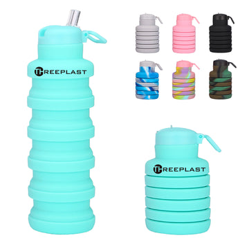 Foldable Water Bottle With Spout Lid