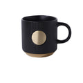 Vertical Patterned Gold Bottomed Mug