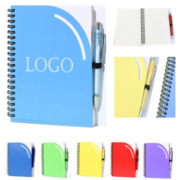 B6 PP Spiral Notebook With Pen Holder