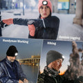 Warm Knitted Winter Hats Rechargeable LED