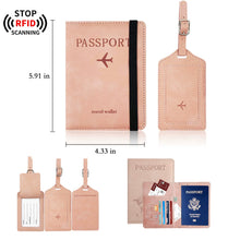 RFID Blocking Credit Card Holder And Luggage Tag Set
