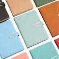 A5 PU Business Notebook Fashion Notebook Metal Notebook