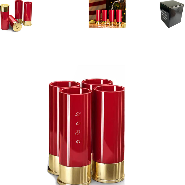 4Pcs Plastic Bullet Shot Cup Set