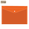 A4 Snap Button File Bag - Transparent