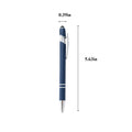 Metal Stylus Pen With 1.0Mm Black Ballpoint Pen Refill