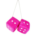 3" Customized Fuzzy Dice Set With Logo