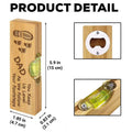 Multifunctional Bamboo Wooden Spirit Level W/ Bottle Opener