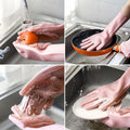 Silicone Dishwashing Gloves Abrasion Resistant Waterproof
