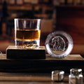 Custom Whiskey Glass With Animal Pattern On Bottom