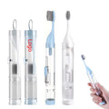 3-In-1 Portable Folding Travel Soft Bristle Toothbrush Set