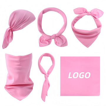 Solid Color Versatile Handkerchief Square Towel