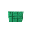 3D Yarn-Embroidered Logo Puffy Quilted Makeup Bag