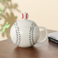 Baseball-Shaped Ceramic Mug
