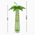 17 0z Tropical Summer Coconut Tree Bottle with Straw