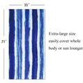 Oversized Soft Quick Dry Beach Towel With Stylish Print