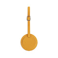 Round Shaped Pu Leather Luggage Tag