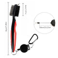Golf Groove Cleaner Brush - Retractable Lanyard Clip