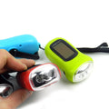Hand-Crank Solar-Powered Emergency Flashlight