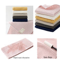 Quick Dry Lint Free Microfiber Waffle Grid Towel
