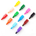 12 Color Block Patchwork Crayons