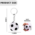 Foam Stress Ball-Shaped Keychain Toy For Pressure Relief