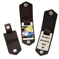 Metal Heat Transfer Blank Keychains with Leather Cover