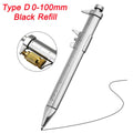 2 in 1 Vernier Caliper 0-100mm Ballpoint Pen Gadget