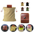 Moq20 Foraging Pouch Leather Canvas Outdoor Camping Storage