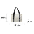 Casual Large-Capacity Letter Canvas Bag