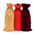 Velvet Drawstring Wine Bottle Bag