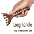 Portable Wooden Head Massage Scratcher Comb