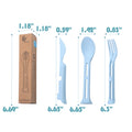 Wheat Straw 3-in-1 Fork, Spoon & Knife