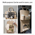 Collapsible Felt Cloth Car Backseat Organizer With 5 Pocket