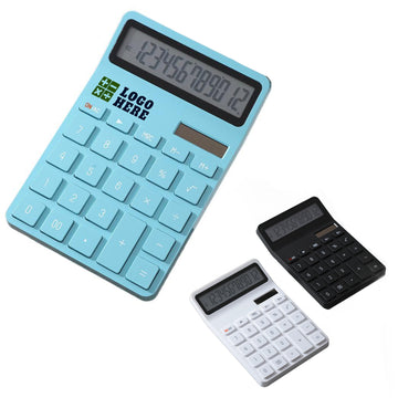 Solar Powered Desktop Wide Screen Calculator