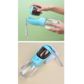 Large Capacity Dog Water Bottle with Food Container