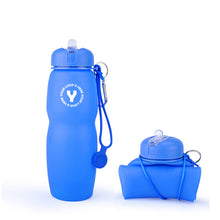 24 Oz. Silicone Folding Sport Water Bottle