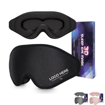 3D Sleep Mask Light Blocking Eye Cover With Adjustable Strap