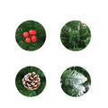 Christmas Tree with Pine Cones and Berries Snow Flocked Tips