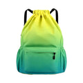 Large Waterproof Sports Gym Drawstring Nylon Backpack Bag
