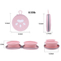 2-In-1 Collapsible Pet Bowl With Zipper And Carabiner Clip