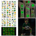 Glow In The Dark Soccer Temporary Tattoos