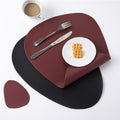 Triangle-Shaped Leather Desk Mat