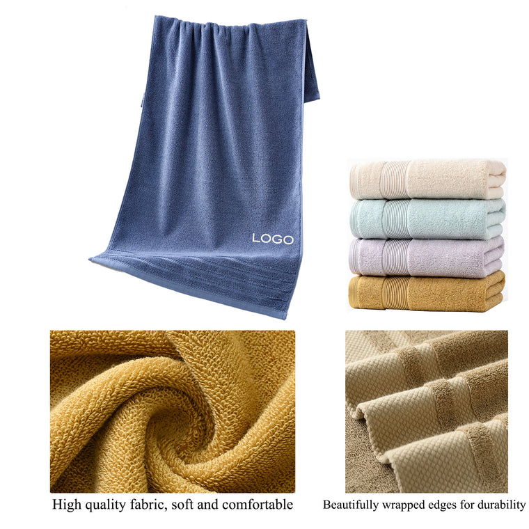 Pure Cotton Thick Soft Absorbent Combed Bath Towel For Kids