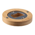 Bamboo Magnetic Bottle Opener Round Fridge Beer Cap Remover